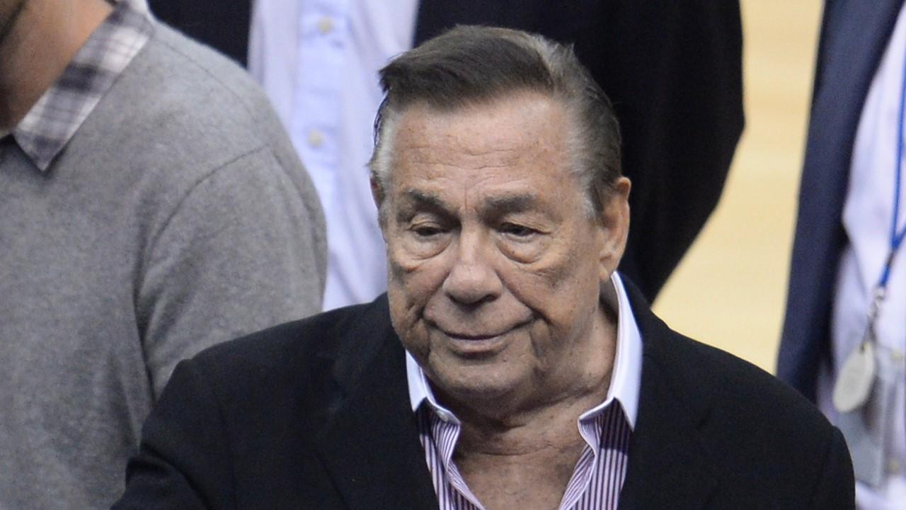 Donald Sterling attends the NBA playoff game between the Clippers and the Golden State Warriors on April 21, 2014