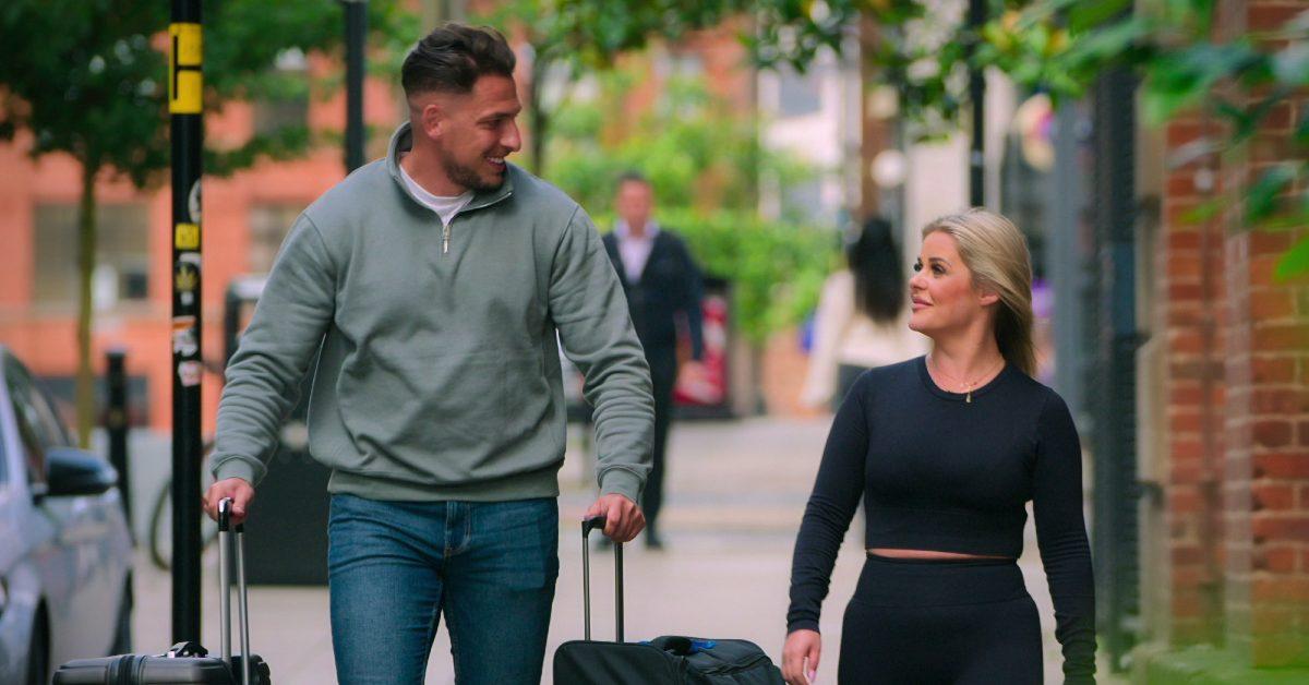 Jed and Bardha walking.