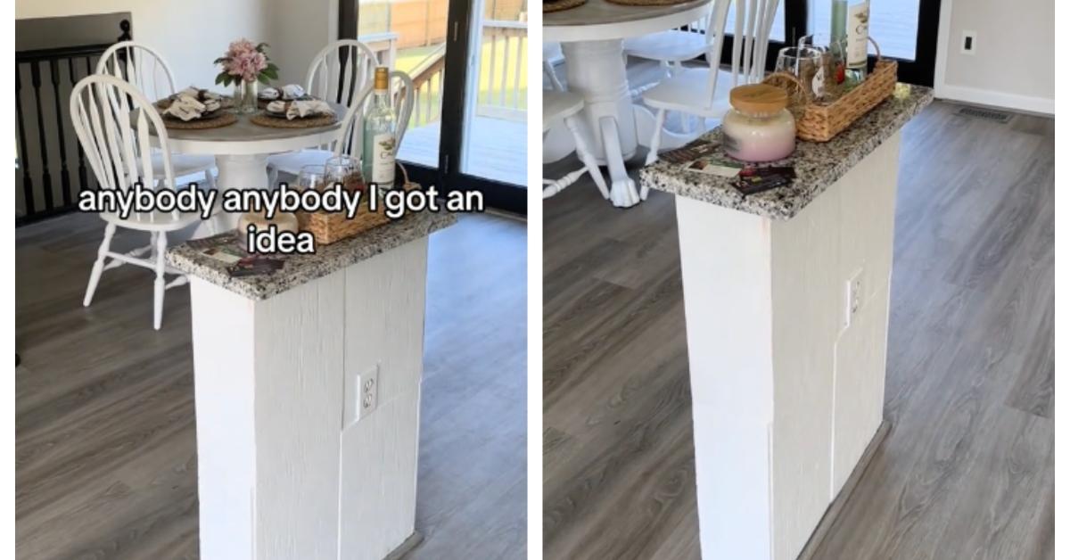 TikTok of smallest kitchen island ever