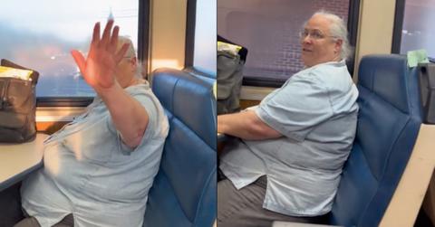 racist Karen on train