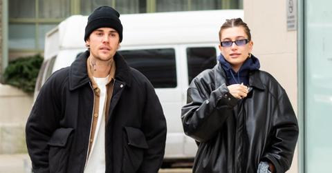 Justin Bieber and Hailey Bieber spotted in NYC in January 2023.