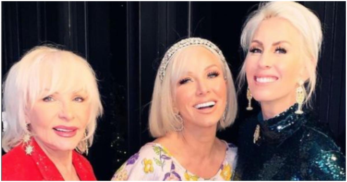 (l-r): Marge Sr, Margaret Josephs, and Lexi Doll smiling at a party.