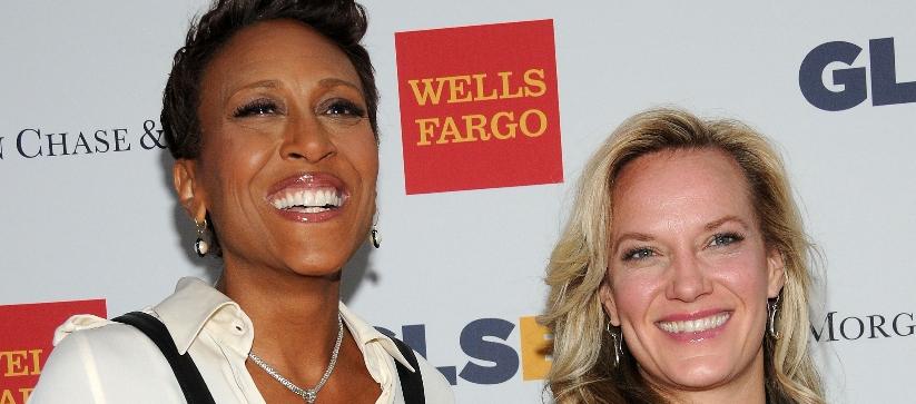 Robin Roberts and Amber Laign attends 11th Annual GLSEN Respect awards at Gotham Hall on May 19, 2014