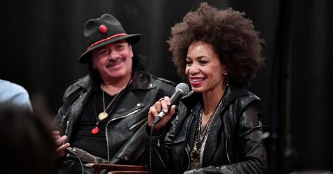 (l-r) Carlos Santana and Cindy Blackman