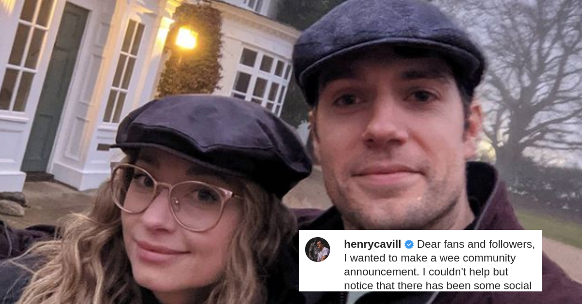 Henry Cavill calls out girlfriend Lucy Cork on Instagram