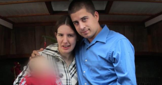 Kathleen Jourdan and Joshua Jourdan with one of their sons