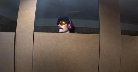 dr disrespect inside bathroom stall