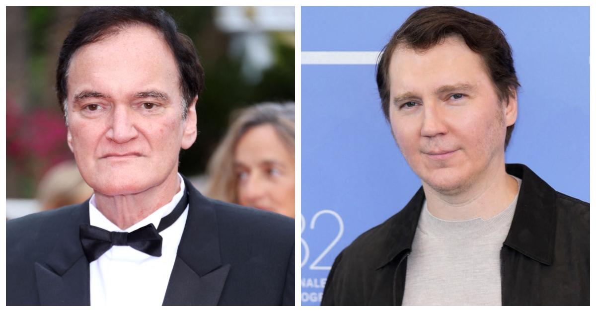 Quentin Tarantino (L) and Paul Dano (R)