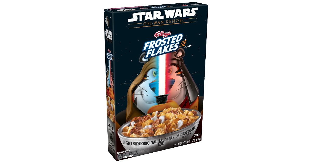 Frosted Flakes 'Obi-Wan Kenobi' cereal box.