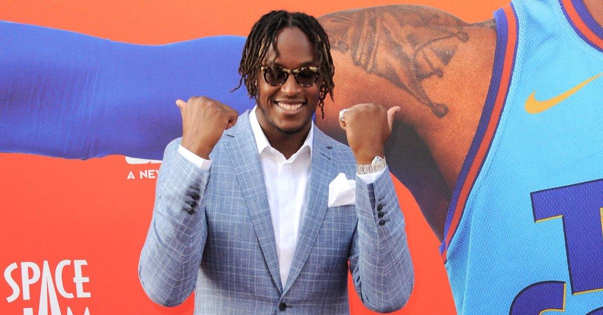 Myles Turner at the 'Space Jam' premiere.