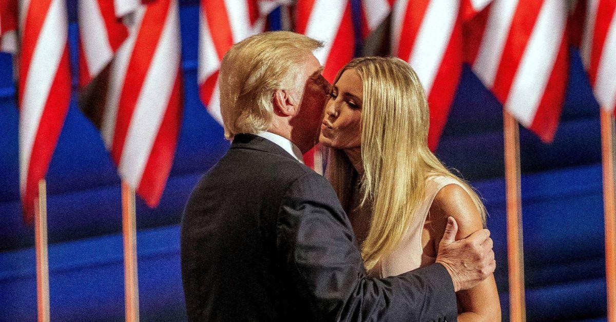 Donald and Ivanka Trump at the RNC in 2016. 