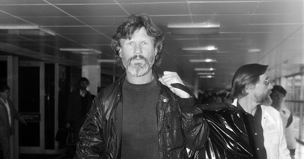 Kris Kristofferson at the London airport. 