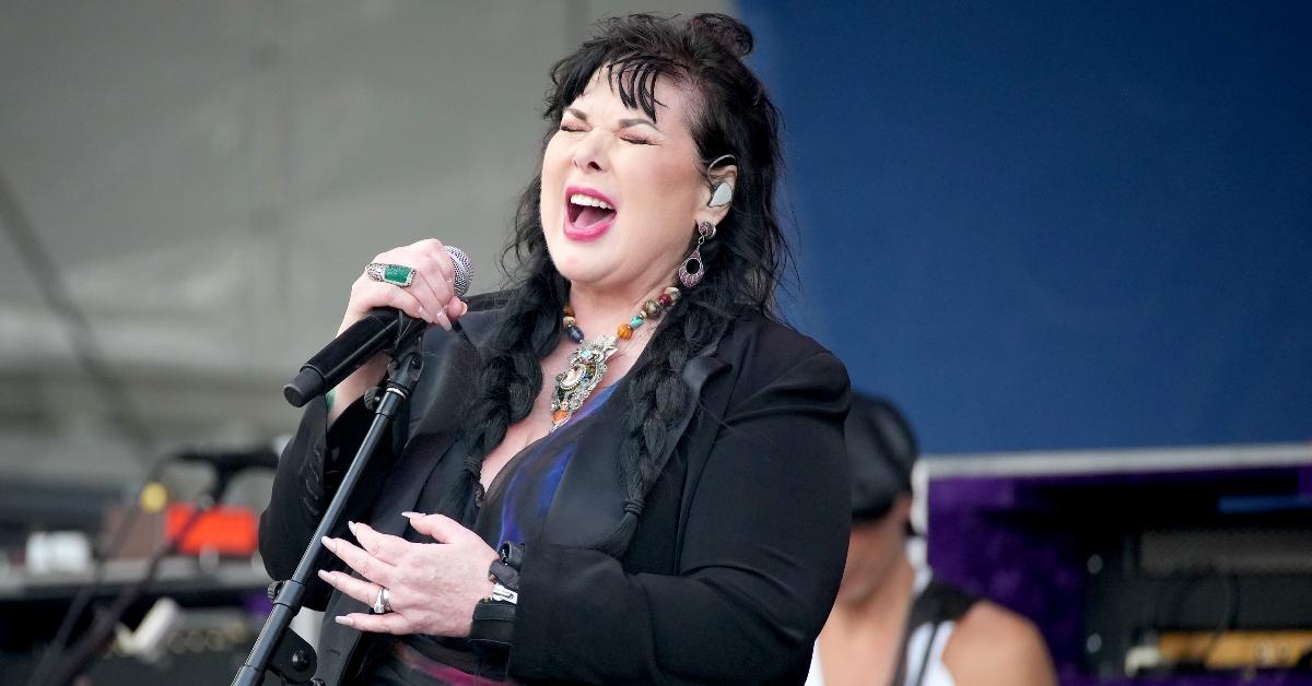  Ann Wilson of Heart performs onstage at the 2024 New Orleans Jazz & Heritage Festival at Fair Grounds Race Course on April 28, 2024 in New Orleans, Louisiana. (Photo by Jeff Kravitz/FilmMagic)