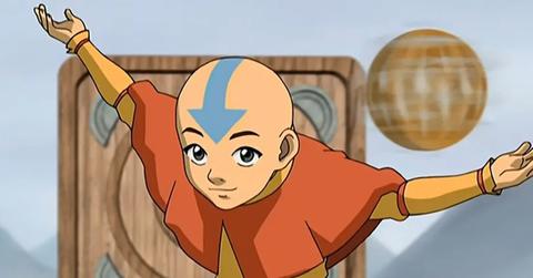 Aang has arrows on his body
