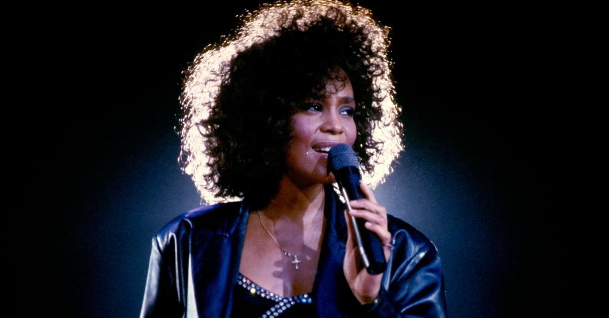 whitney houston singing while crying