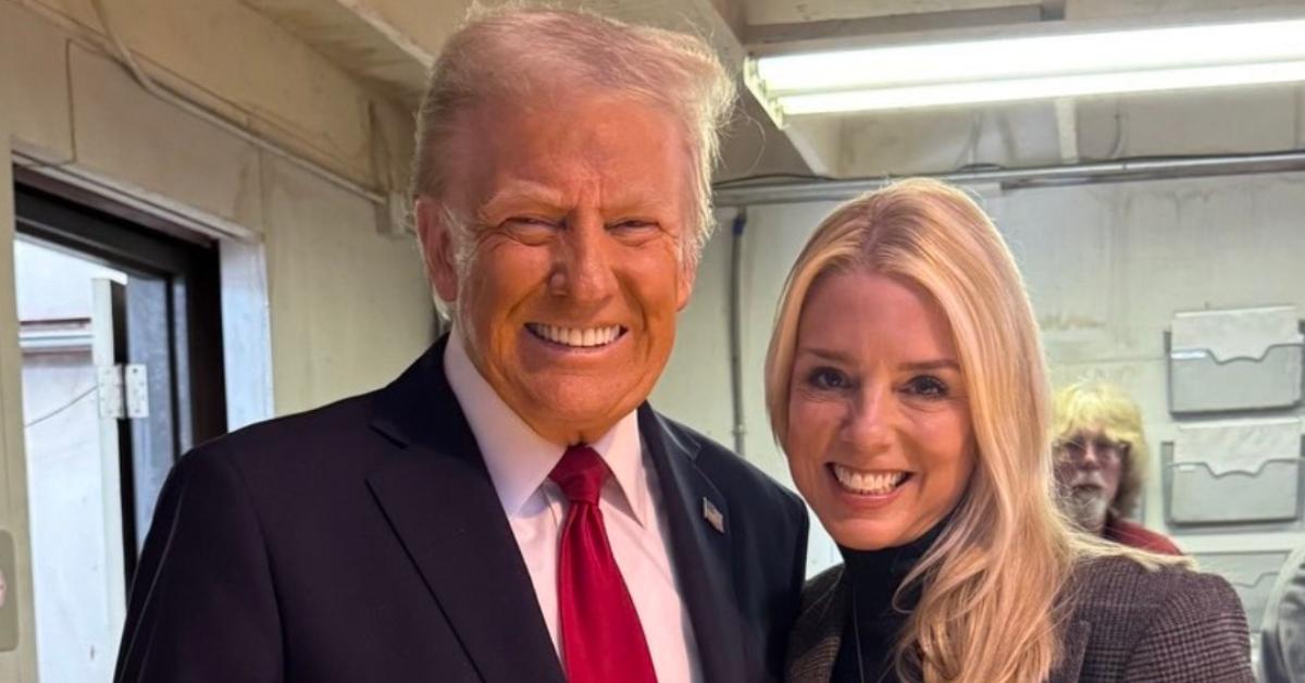 Pam Bondi and Donald Trump in 2024.