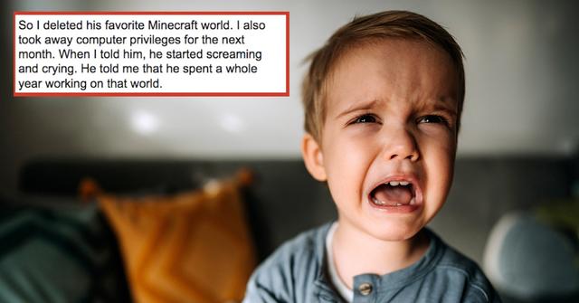 Dad Deletes Son's Minecraft World as Punishment, Gets Blasted for "Bad Parenting"