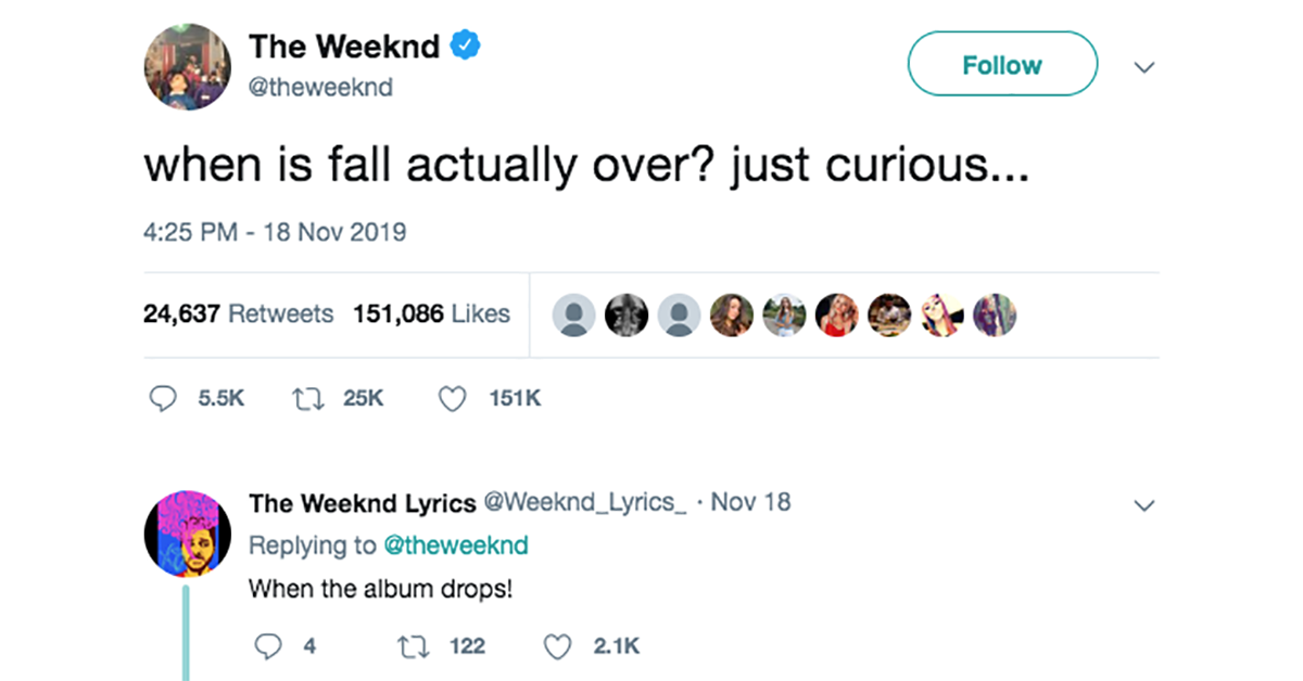 the weeknd twitter