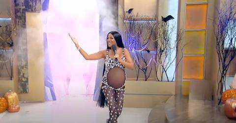 Tamron Hall dressed up as Cardi B