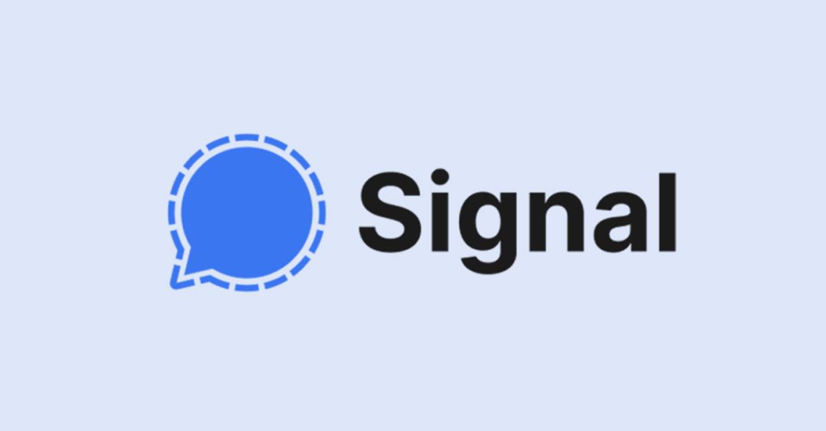 The logo for Signal. 