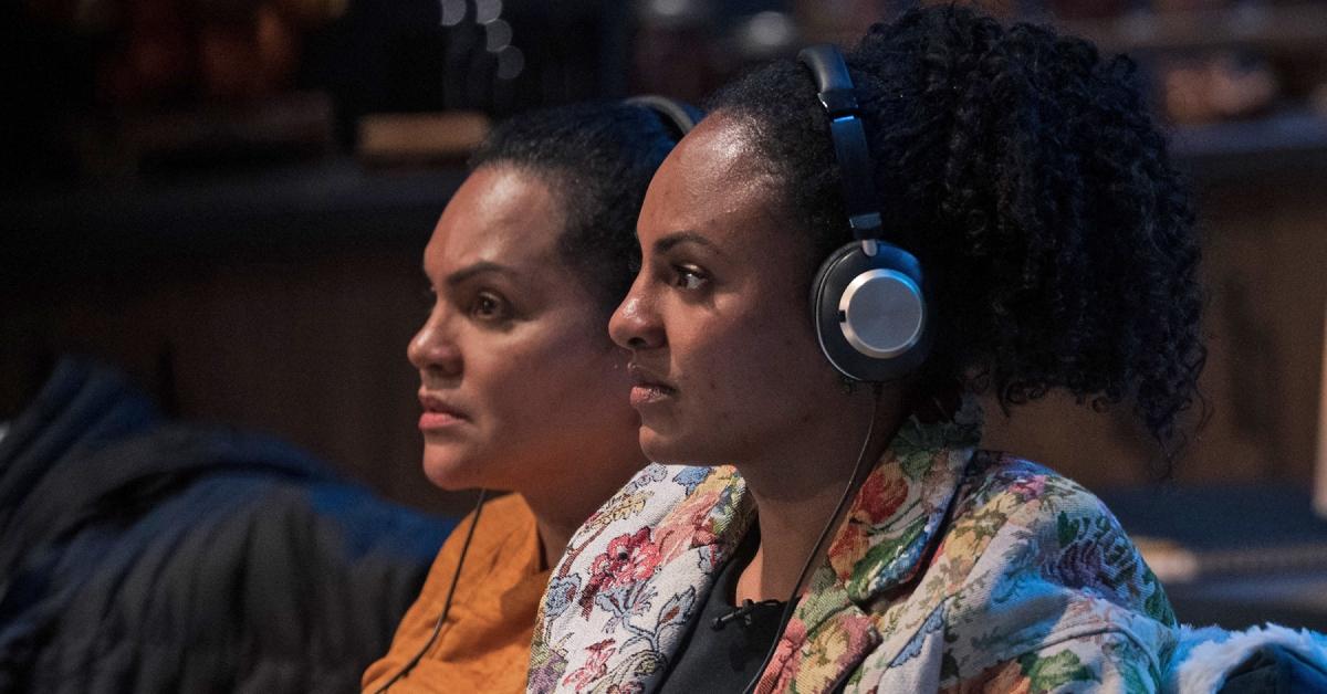 Two contestants from Season 2 of 'Extracted' staring at something.