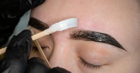Waxing Eyebrows