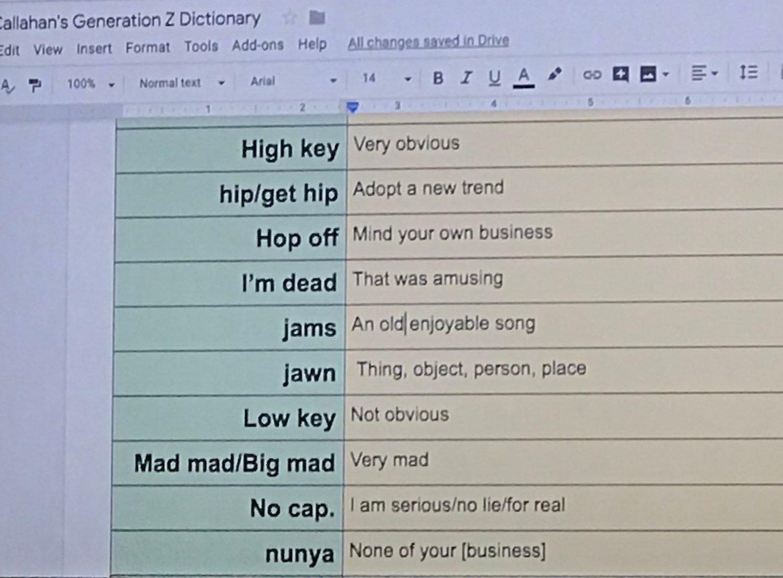 To 'slay' communication with his students, a high school teacher made a Gen  Z dictionary