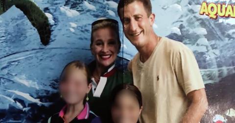 Sara Colucci, her husband Michael, and their two kids.