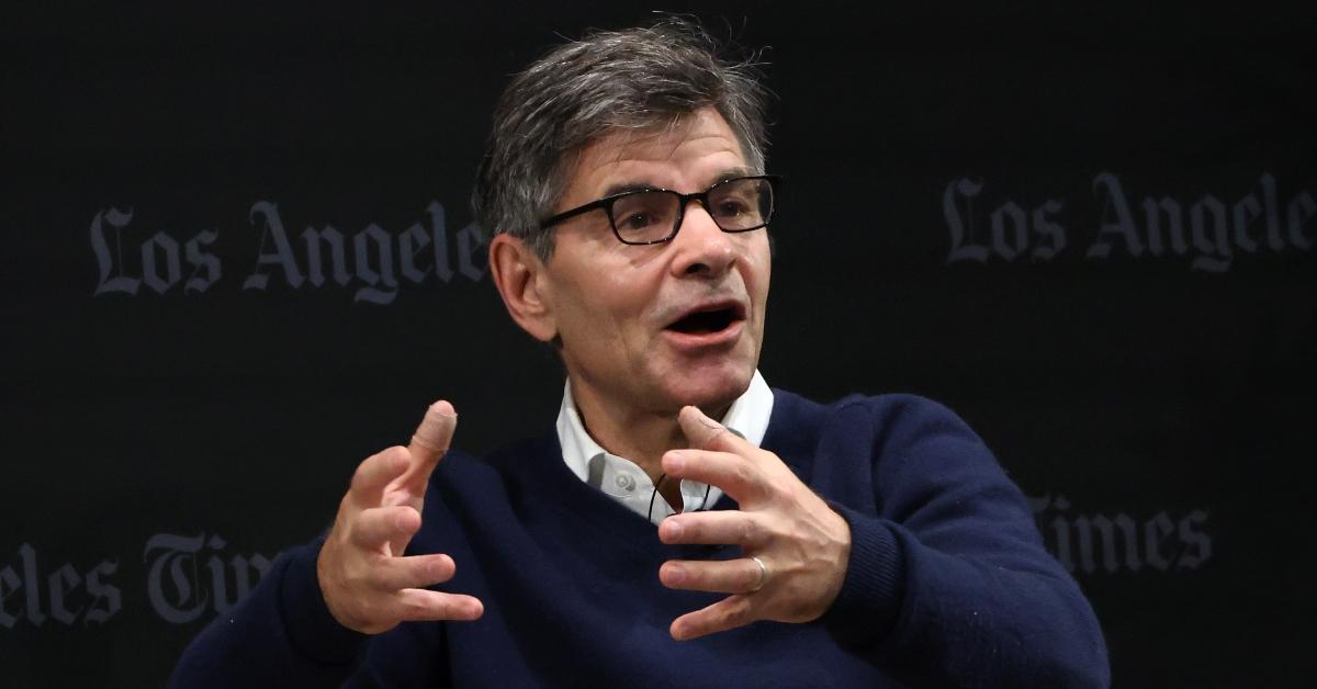 George Stephanopoulos speaks at the 2024 Los Angeles Times Festival of Books