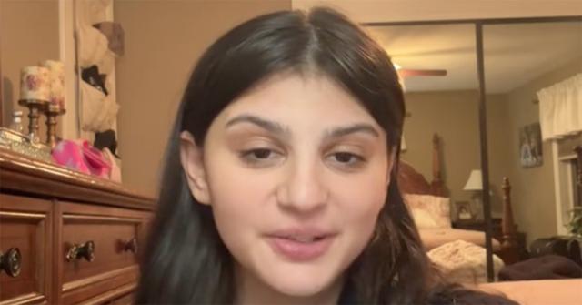 Lexi Weinbaum telling her story to a camera.