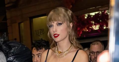 Taylor Swift arriving to the VMAs After Party Hosted by Diddy on Sept. 13, 2023
