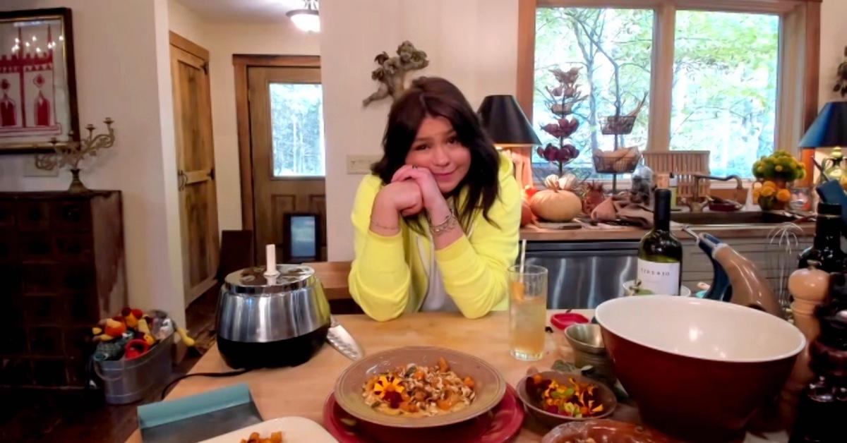 Rachael Ray shows off her work from home.