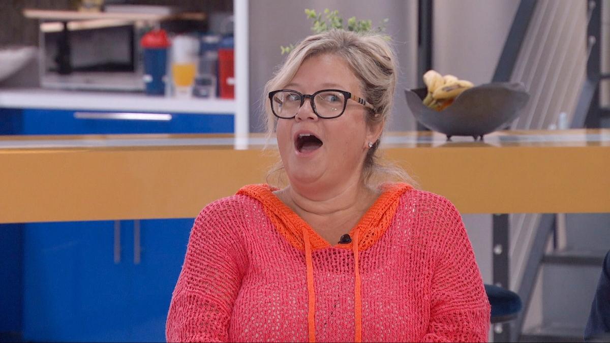 Angela Murray in the kitchen on Big Brother