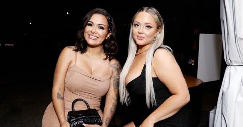 Briana DeJesus and Jade Cline attend the 2022 MTV Movie & TV Awards: UNSCRIPTED at Barker Hangar in Santa Monica, California and broadcast on June 5, 2022