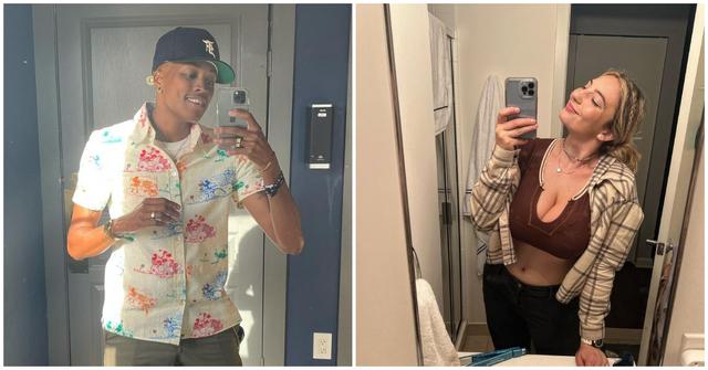 Mal Wright and Lexi Goldberg instagram mirror pics