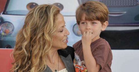 : Sheryl Crow and son Wyatt arrive at the World Premiere of Disney Pixar's 'Cars 2'