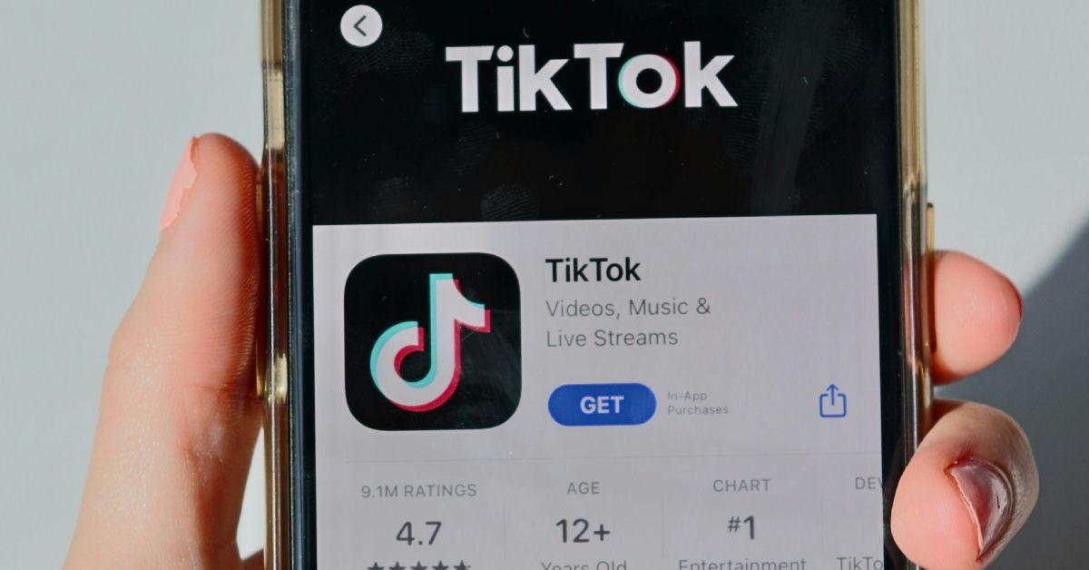 iPhone with TikTok app on it.,