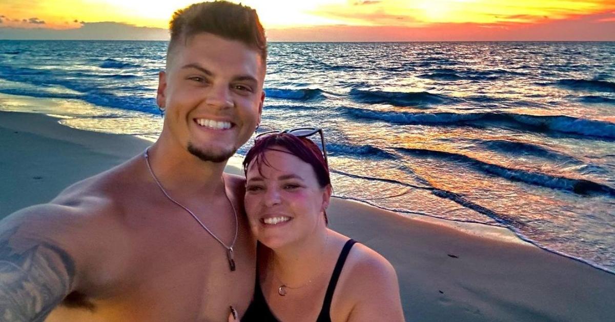 Tyler and Catelynn Baltierra on a beach