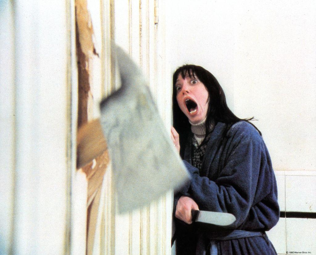 Shelley Duvall in the iconic scene from The Shining