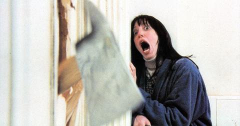 Shelley Duvall in the iconic scene from The Shining