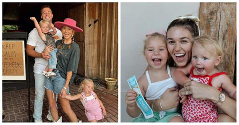 Sadie Roberson, Christian Huff, and their kids