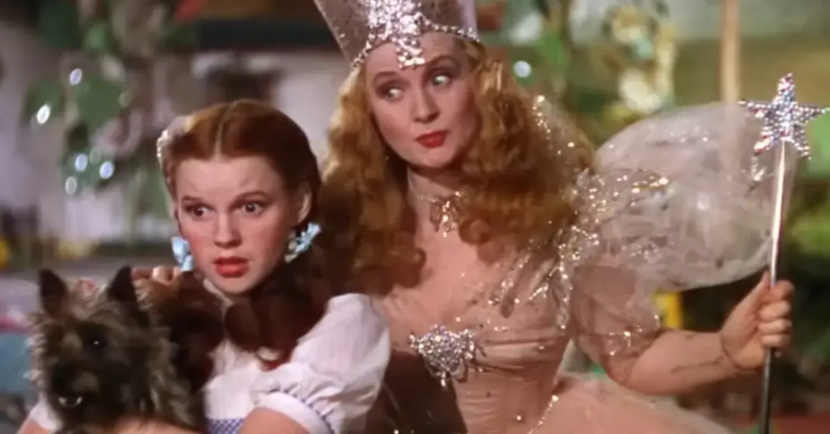 Dorothy and Glinda in The Wizard of Oz