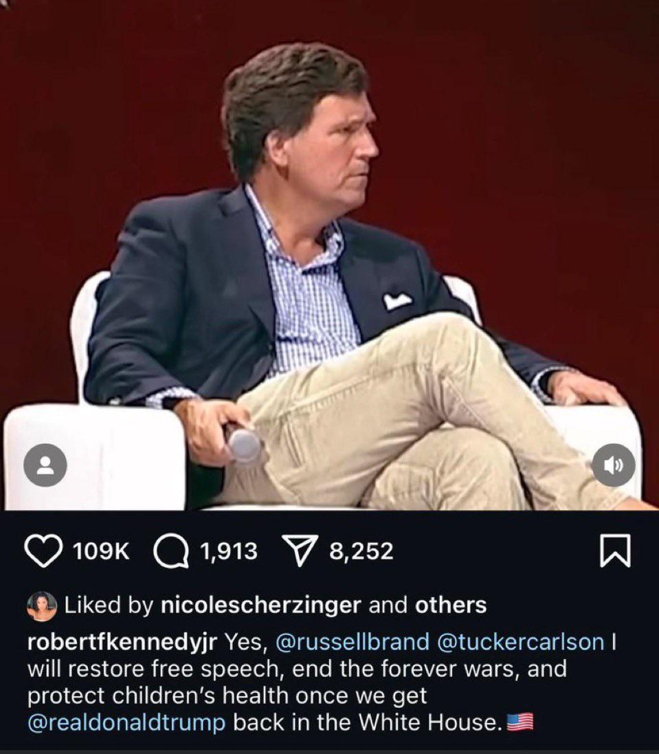 Redditor u/hairtie1 posted a screenshot showing Nicole had liked an Instagram post from Robert F. Kennedy Jr. 