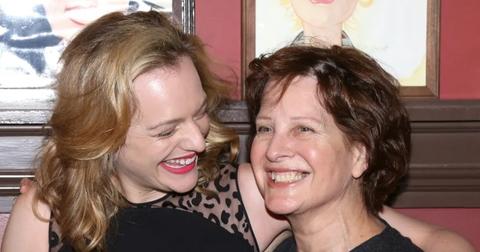 Elisabeth Moss and her mom Linda Moss celebrate the unveiling of her caricature at Sardi's on April 28, 2015