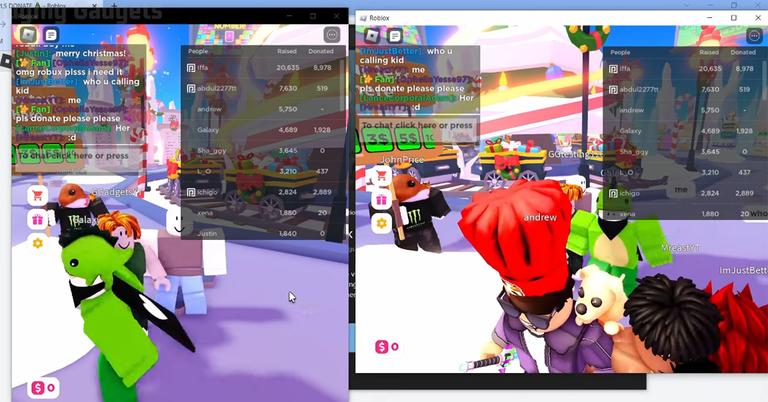 how to have 2 roblox accounts open at once on mobile