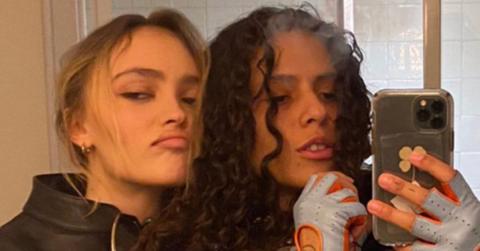 (l-r): Lily-Rose Depp and 070 Shake