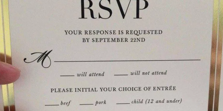 viral wedding rsvp