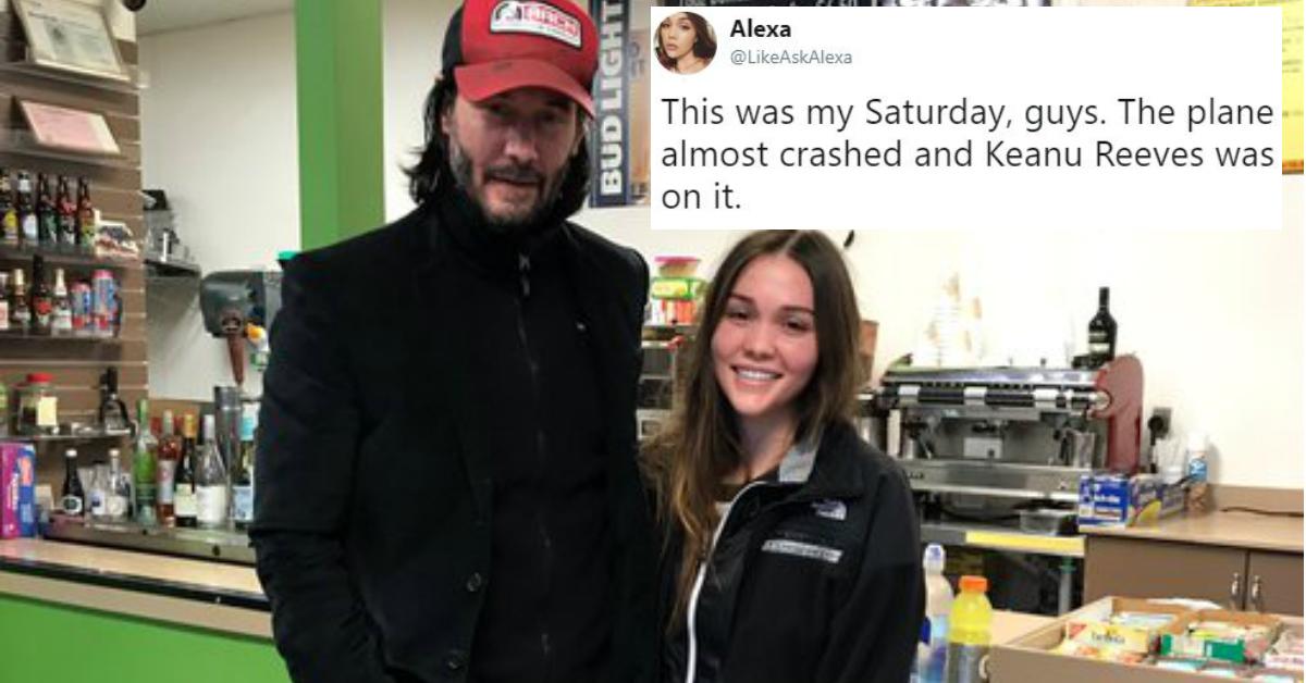 Plane Makes Emergency Landing and Keanu Reeves Helps Passengers Get Home