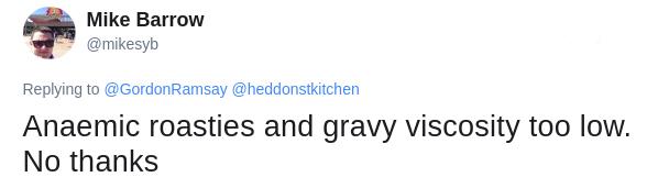 ramsay tweet gravy