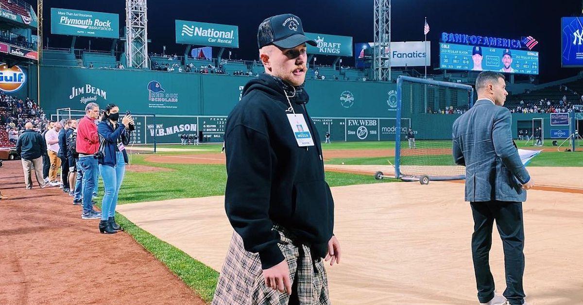 West Wilson Instagram post featuring him standing on baseball field